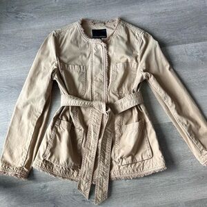 Banana Republic Tan Utility Jacket with belt